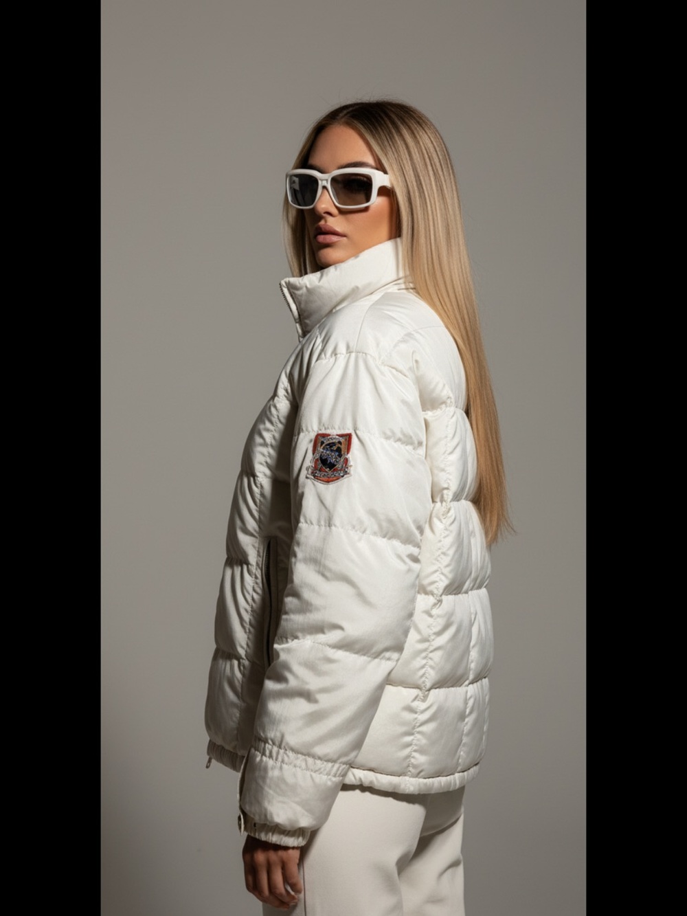 Bogner Cream White Puffer Jacket